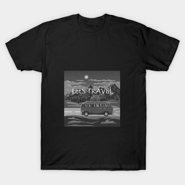 Let's TRAVEL T-Shirt by MilenaS